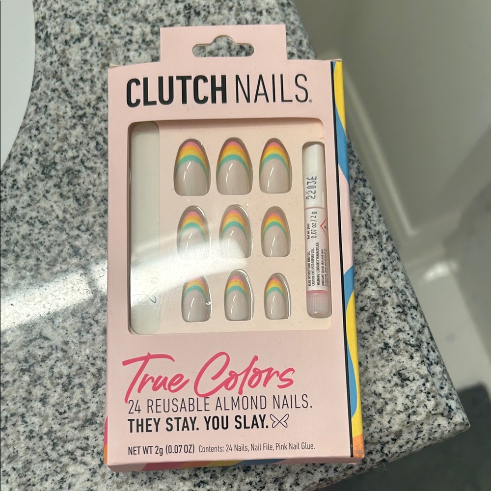 True Colors Rainbow Nails